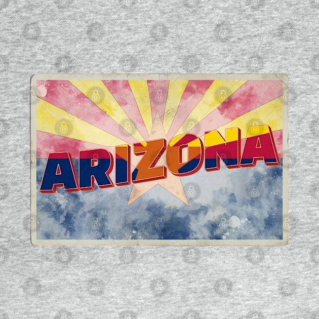 Arizona vintage style retro souvenir by DesignerPropo